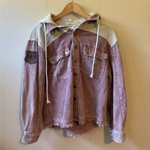 Pink and Cream Corduroy Jacket